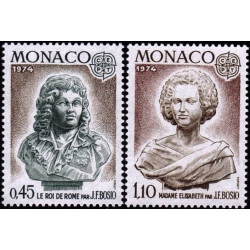 Monako pašto ženklai (1974). Skulptūros