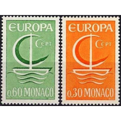Monako pašto ženklai (1966) - Fantastiškos Europa ženklų kainos‎