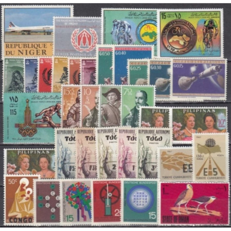 Set of unused stamps 11 (over 30 stamps)