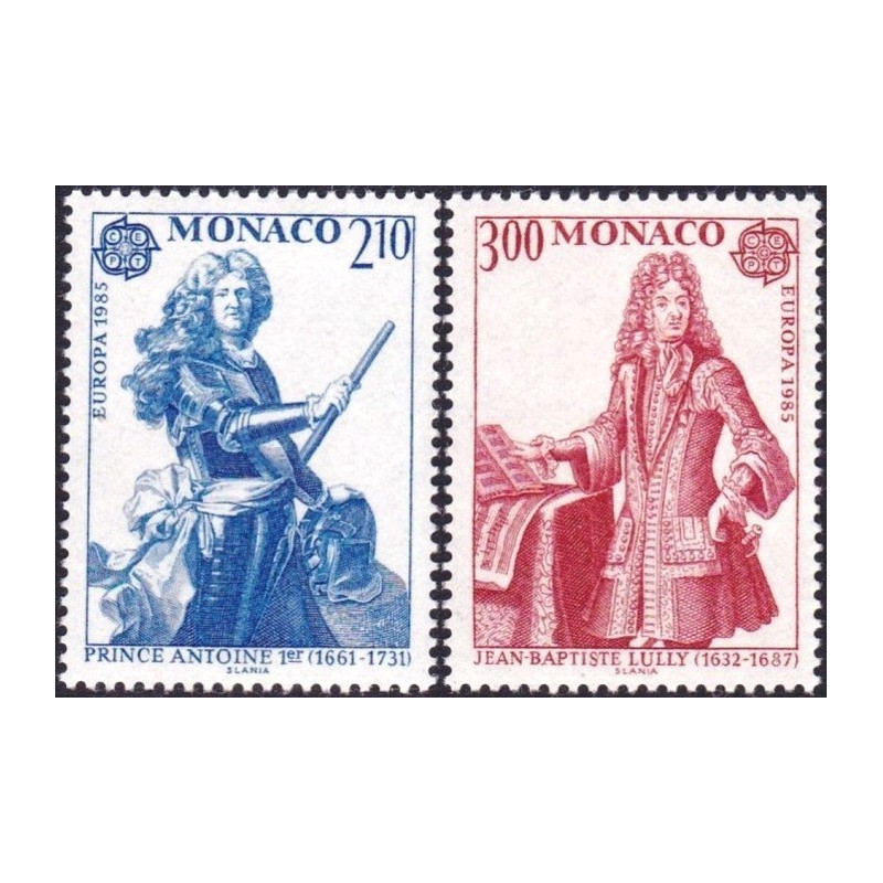 Monako pašto ženklai (1985). Europos muzikos metai: kompozitoriai