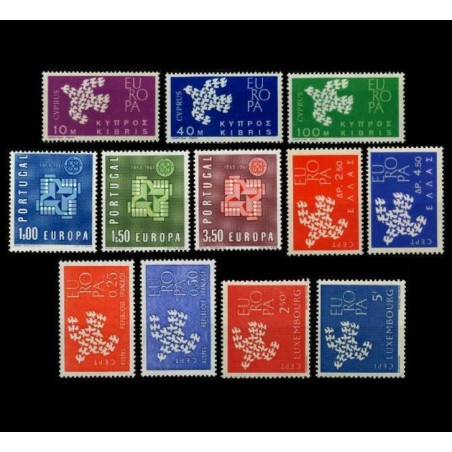 Rinkinys 1956 - Fantastiškos Europa ženklų kainos
