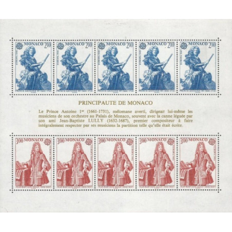 Monaco stamps (1985) for sale. European Music Year: Composers