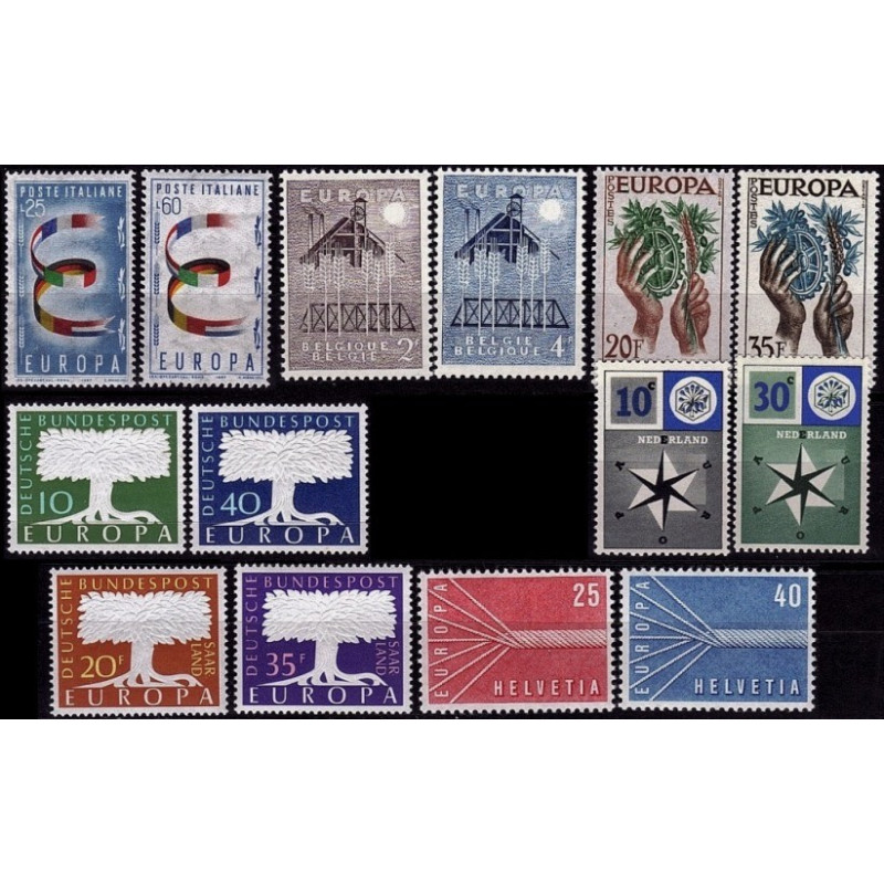 Set of stamps from 1957 - Fantastic prices on Europa Stamps