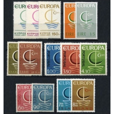 Set of stamps from 1966 - Fantastic prices on Europa Stamps