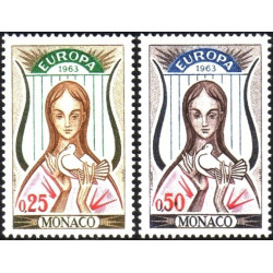 Monako pašto ženklai (1963) - Fantastiškos Europa ženklų kainos‎