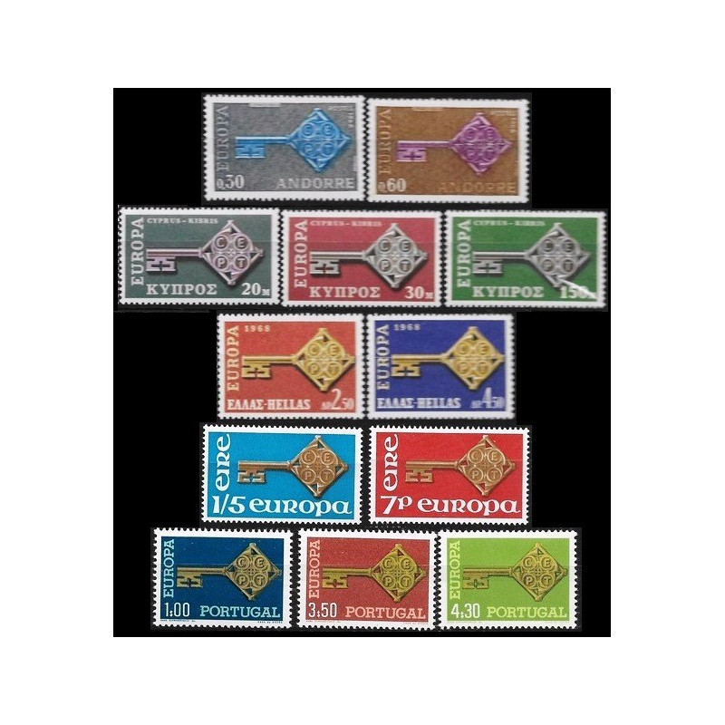 Set of stamps from 1968 - Fantastic prices on Europa Stamps