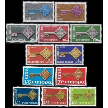 Set of stamps from 1968 - Fantastic prices on Europa Stamps