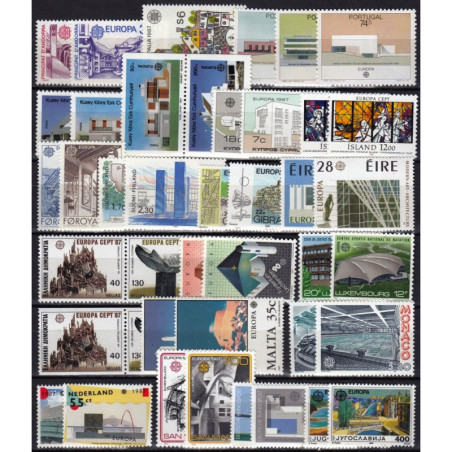 Portugal 1987 - Modern architecture on Europa Stamps