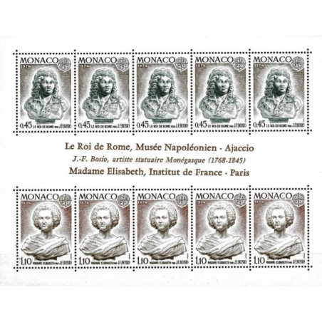Monako pašto ženklai (1974). Skulptūros