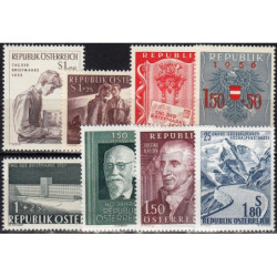 Austrija 1950-ieji. Naujų ženklų rinkinys pusvelčiui