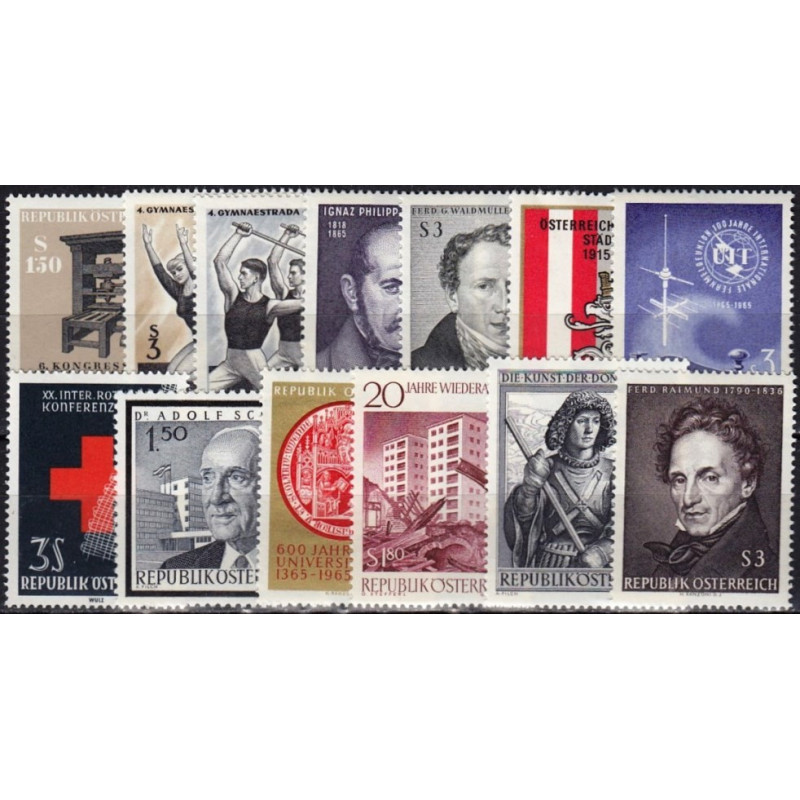 Austrija 1960-ieji, Naujų ženklų rinkinys pusvelčiui (1964-1965)
