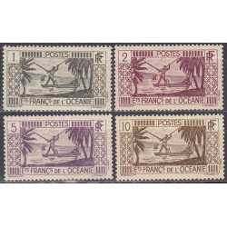 Prancūzijos Polinezijos pašto ženklai (1934). Žvejys