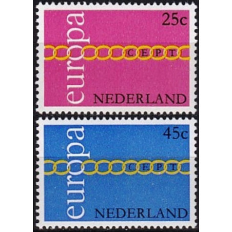 Nyderlandų pašto ženklai (1971) - Fantastiškos Europa ženklų kainos‎