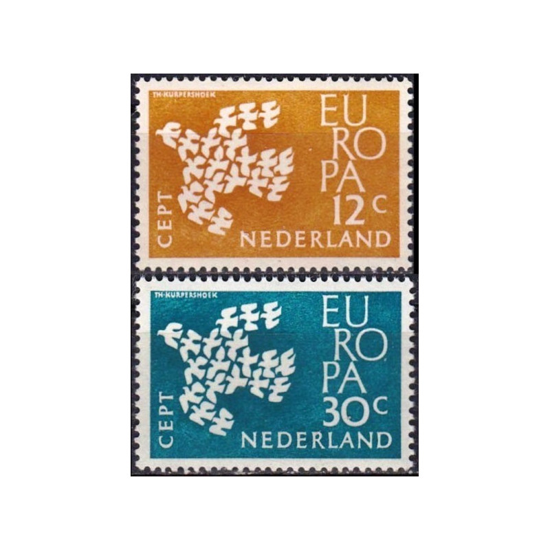 Nyderlandų pašto ženklai (1961) - Fantastiškos Europa ženklų kainos
