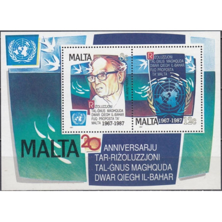 Malta 1987. Jungtinių tautų rezoliucija dėl jūrų demilitarizavimo