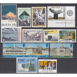 Europra 1987. Naujų ženklų rinkinys (architektūra)