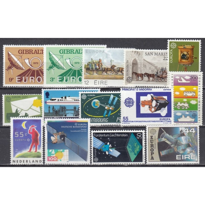 Europra 1979-1991. Naujų ženklų rinkinys (ryšių technologijos)