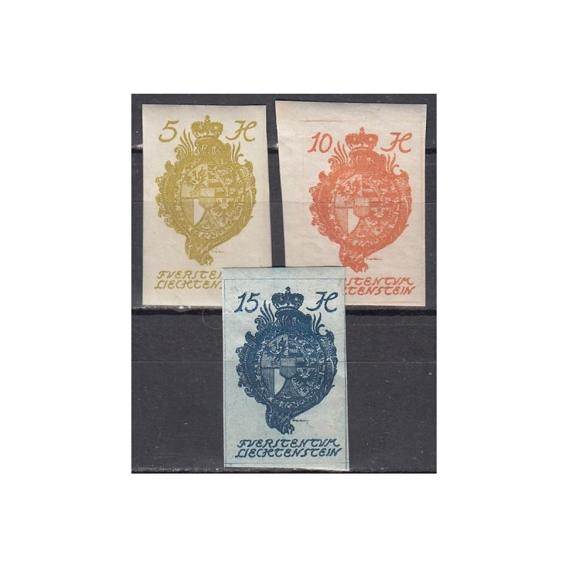 Liechtenstein 1920. Coats of Arms