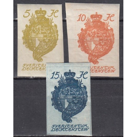 Liechtenstein 1920. Coats of Arms