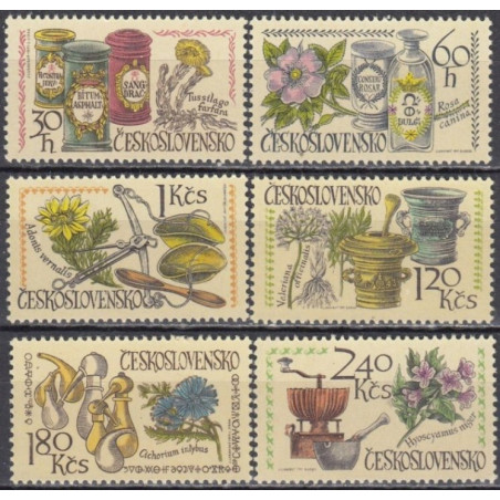 Čekoslovakija 1971. Vaistiniai augalai (farmacija)