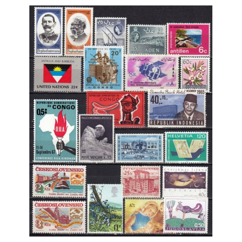 Set of unused stamps 12 (over 20 stamps)