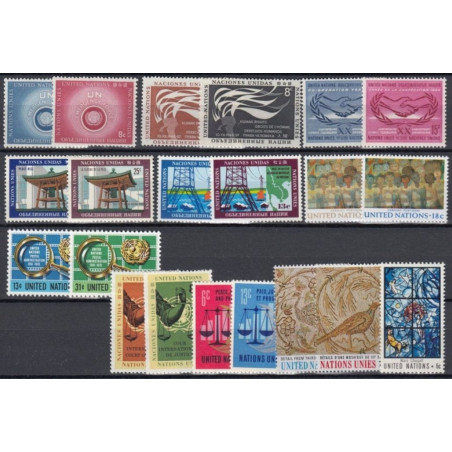 United Nations. Set of unused stamps 02