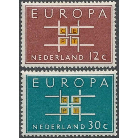 Nyderlandų pašto ženklai (1963) - Fantastiškos Europa ženklų kainos‎