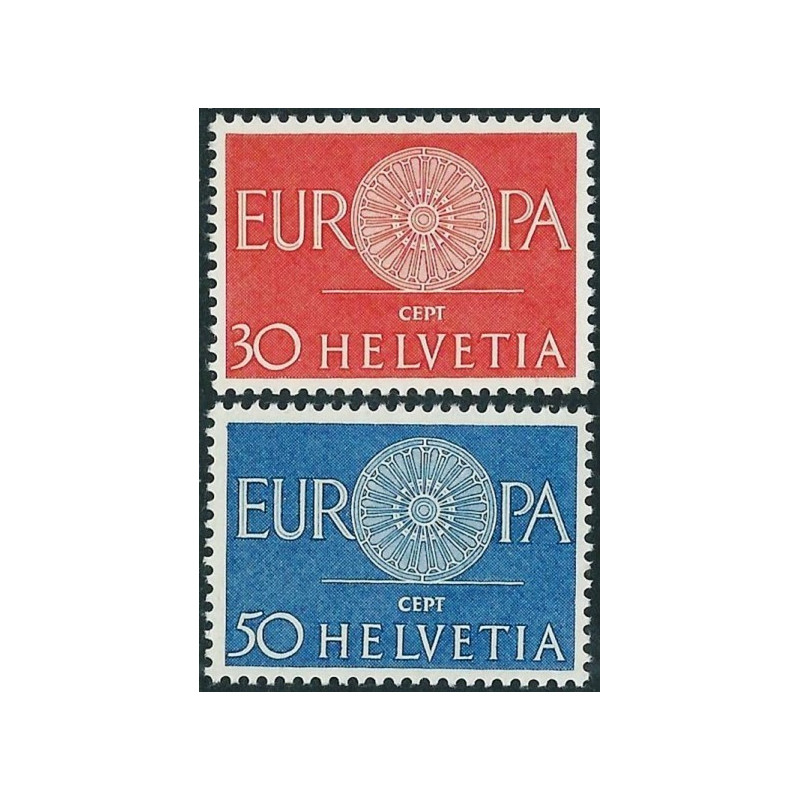Šveicarijos pašto ženklai (1960) - Fantastiškos Europa ženklų kainos
