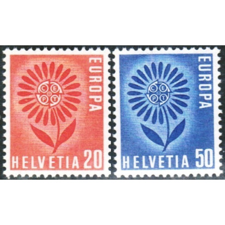 Šveicarijos pašto ženklai (1964) - Fantastiškos Europa ženklų kainos‎