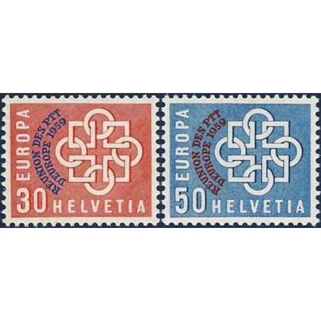 Šveicarijos pašto ženklai (1959) - Fantastiškos Europa ženklų kainos