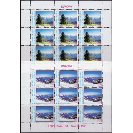 Makedonijos pašto ženklai (1999). Gamtos rezervatai ir draustiniai