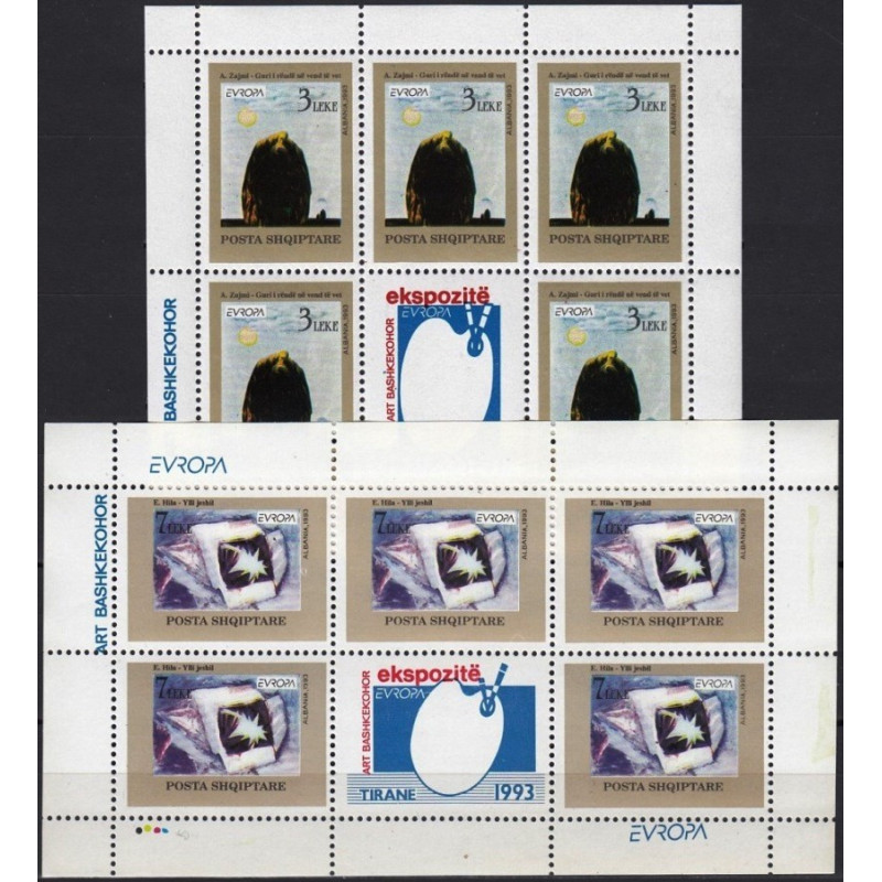 Albanijos pašto ženklai (1993). Šiuolaikinis menas: paveikslai