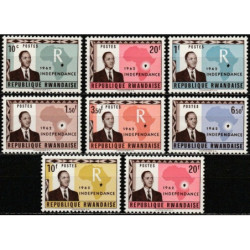 Ruandos pašto ženklai (1962). Nacionalinė nepriklausomybė