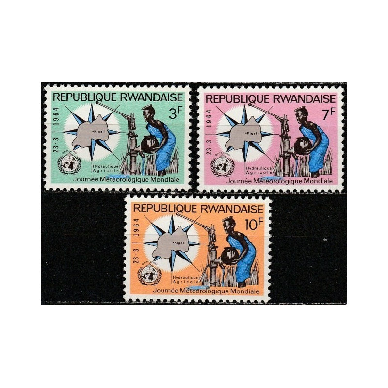 Ruandos pašto ženklai (1964). Meteorologija