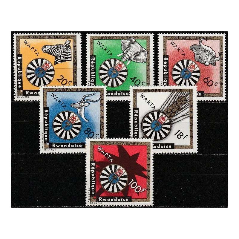 Rwanda stamps (1967) for sale. Social development aid