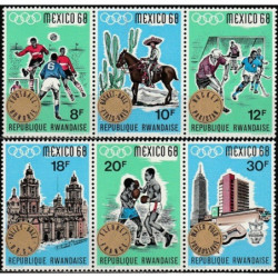 Ruanda 1968. Meksiko olimpinės žaidynės - nugalėtojai (komandinis sportas)