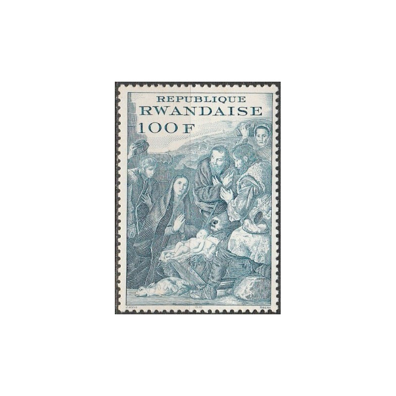 Ruandos pašto ženklai (1970). Religiniai paveikslai