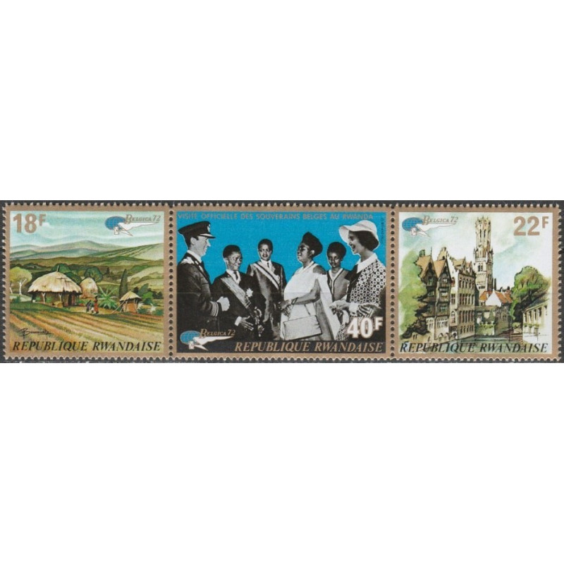 Ruandos pašto ženklai (1972). Filatelijos paroda BELGICA