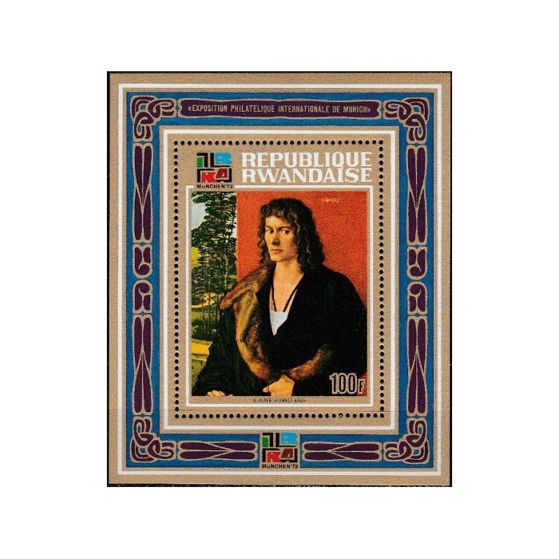 Ruandos pašto ženklai (1973). Diurerio paveikslas