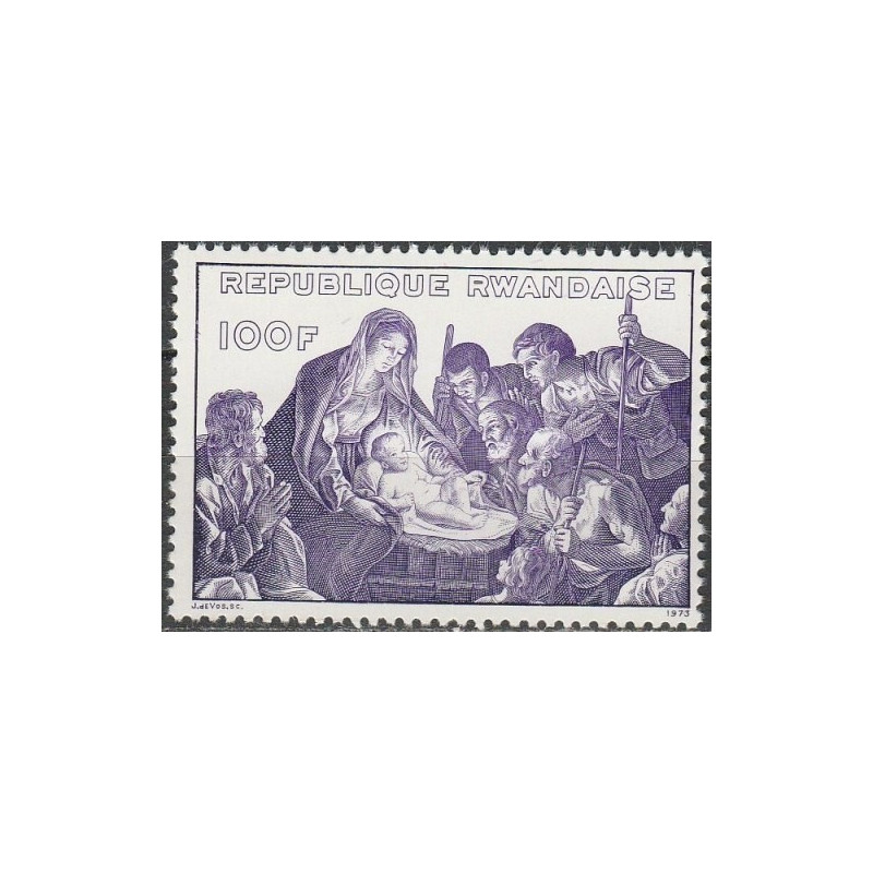 Ruandos pašto ženklai (1973). Religiniai paveikslai (Guido Reni)