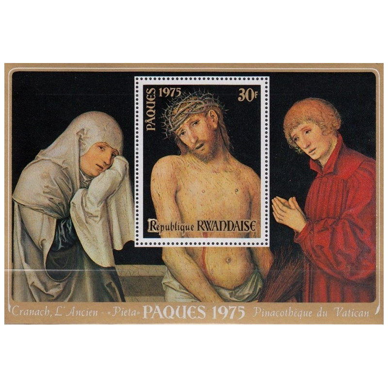 Rwanda 1975. Religious paintings (Lucas Cranach the Elder)