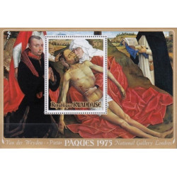 Ruandos pašto ženklai (1975). Velykos (Van der Veideno paveikslas)