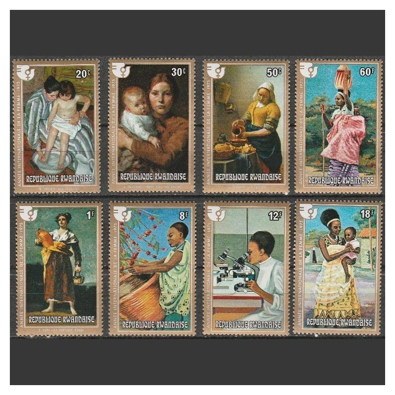 Rwanda stamps (1975) for sale. International Women's Year