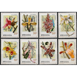 Ruandos pašto ženklai (1976). Orchidėjos