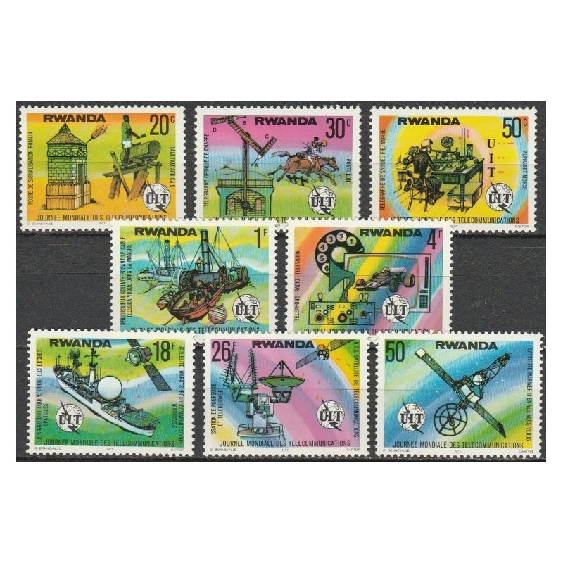 Ruandos pašto ženklai (1977). Ryšiai ir technologijos