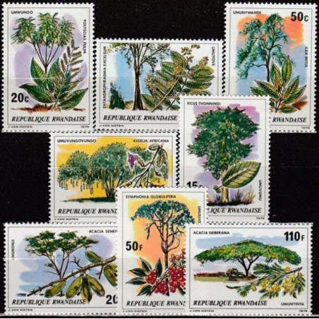 Rwanda stamps (1979) for sale. Trees