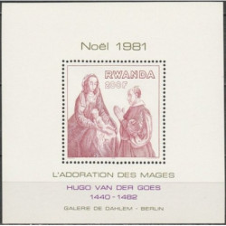 Ruandos pašto ženklai (1981). Religiniai paveikslai (Hugo van der Goes)