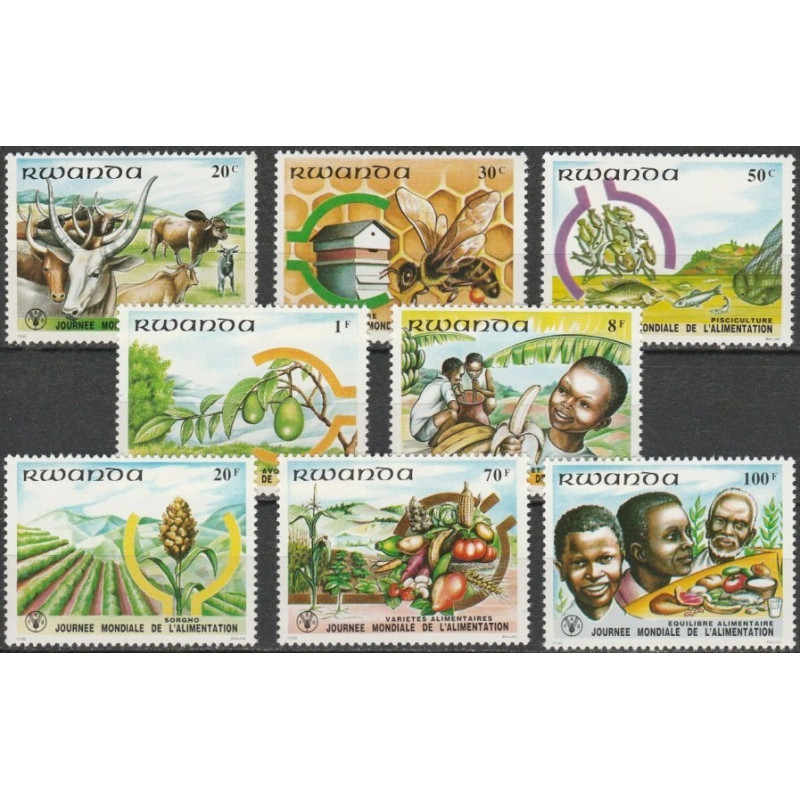 Rwanda stamps (1982) for sale. World Food Day