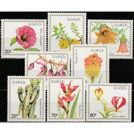 Rwanda stamps (1982) for sale. Flowering plants