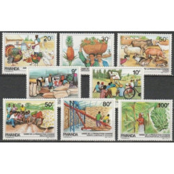 Ruandos pašto ženklai (1985). Žemės ūkis ir maisto pramonė